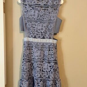 Goodnight Macaroon Lace Dress in Light Blue